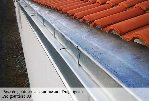 Pose de gouttière alu sur mesure  draguignan-83300 Pro gouttière 83