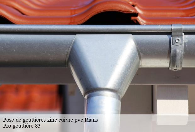 Pose de gouttieres zinc cuivre pvc  rians-83560 Pro gouttière 83