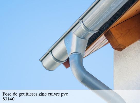 Pose de gouttieres zinc cuivre pvc  les-lones-83140 Pro gouttière 83